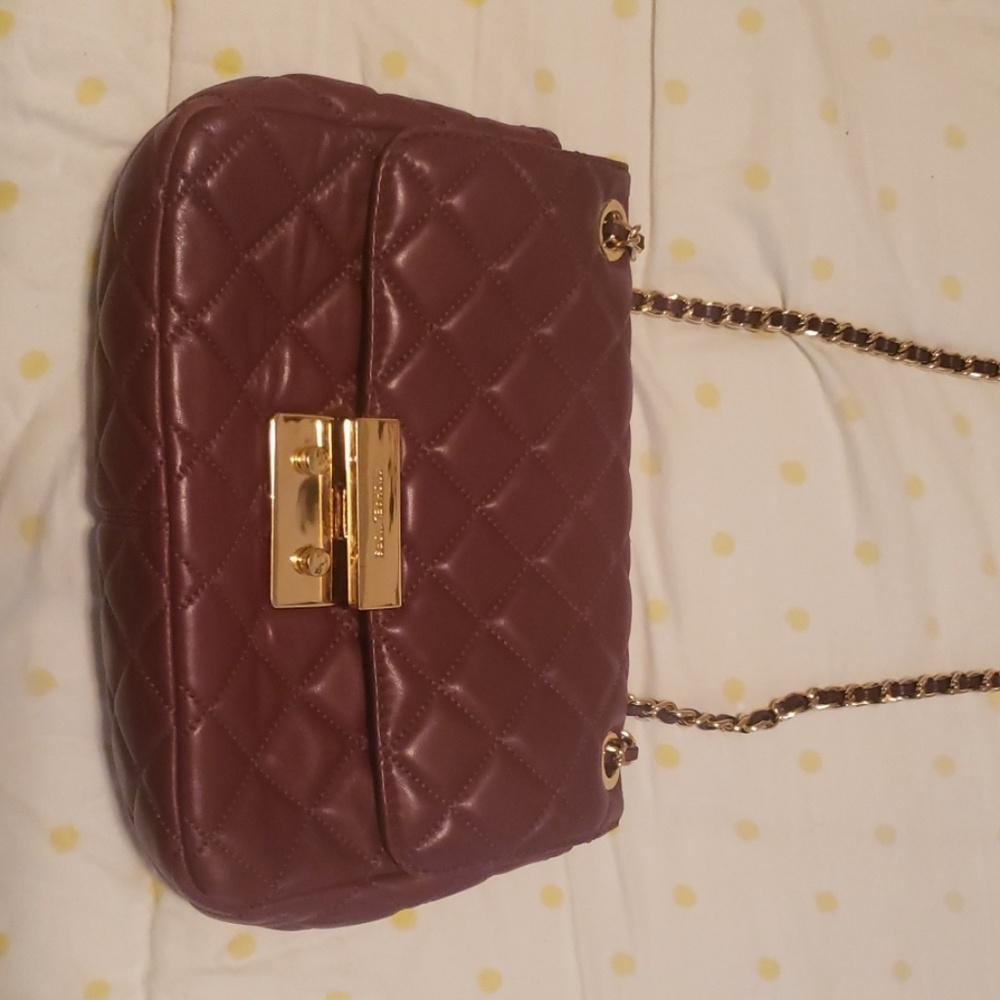 Burgundy michael kors purse